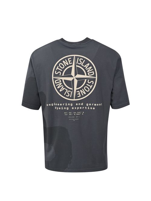 T-shirt 2100002 in jersey di cotone biologico pettinato Blu Grigio STONE ISLAND | 2100002S0365V002D